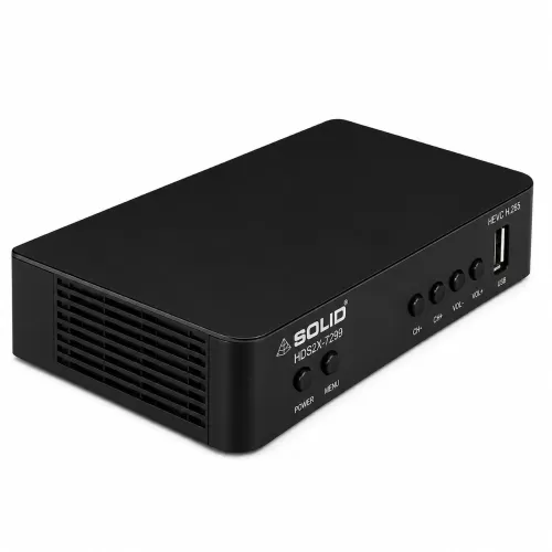 SOLID HDS2X-7299 HEVC 8bits H.265 Free-To-Air Set-Top Box With Free Wi-Fi Dongle